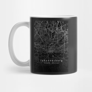 Johannesburg South Africa City Map dark Mug